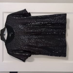 DKNY Black Sequin Tee (M)